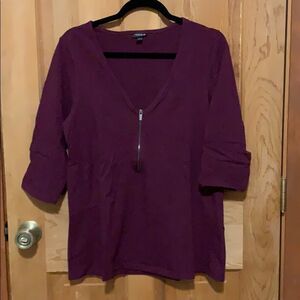 Half-zip spandex top